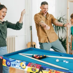 12 in 1 Spieltisch mit Tischfußball & Airhockey & Billard & Tischtennis & Schach & Bowling & Shuffleboard