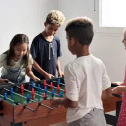 15 in 1 Spieltisch Set Tischspiel Multifunktional mit Tischfußball Hockey Billard Tischtennis Natur+Schwarz