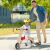 2 in 1 Umwandelbarer Kinderroller Laufrad mit Rutschfestem Lenker & Abnehmbarem Sitz