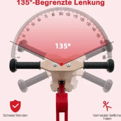 2 in 1 Umwandelbarer Kinderroller Laufrad mit Rutschfestem Lenker & Abnehmbarem Sitz