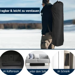 Isoliertes Pop-up-Eisangelzelt mit Gepolsterten Baumwollwänden Fenstern Eisschutzzelt Blau