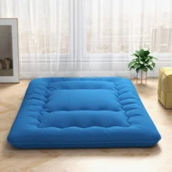Japanische Futon Matratze mit Waschbarem Bezug & Tragetasche Tatami-Matte 90/140 x 200 cm