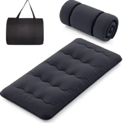 Japanische Futon Matratze mit Waschbarem Bezug & Tragetasche Tatami-Matte 90/140 x 200 cm