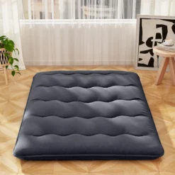 Japanische Futon Matratze mit Waschbarem Bezug & Tragetasche Tatami-Matte 90/140 x 200 cm
