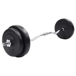 30KG Langhantel Set 120CM Curlhantelset Langhantelset