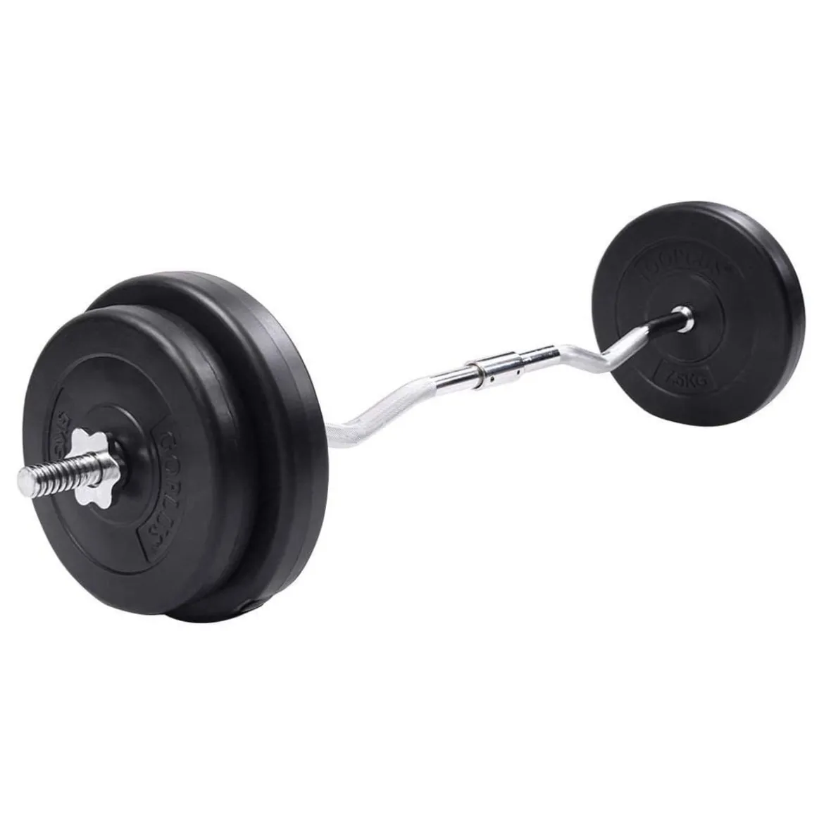 30KG Langhantel Set 120CM Curlhantelset Langhantelset