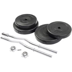 30KG Langhantel Set 120CM Curlhantelset Langhantelset