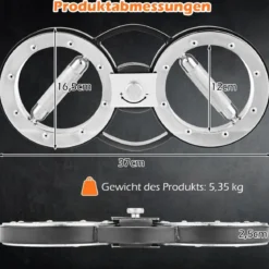 5,35 kg Schwere Burn-Maschine Armtrainingsgerät mit Einstellbarem Widerstand & 360° Drehung