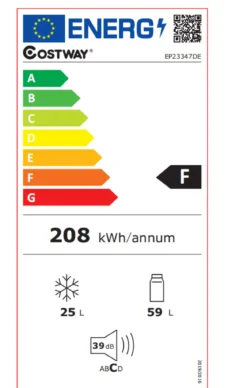 Kühlschrank mit Gefrierfach Gefrierschrank Kühl Gefrierkombination 85L