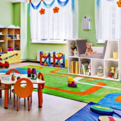 Kinder Bücherregal aus Holz mit Kissen & Rückenwand Würfelregal 102,5 x 30 x 63,5 cm Weiß
