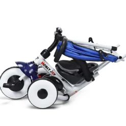 Kinderdreirad Tricycle Klappbares Abnehmbares Dreirad mit Schubstange 91 x 49,5 x 102,5 cm Blau