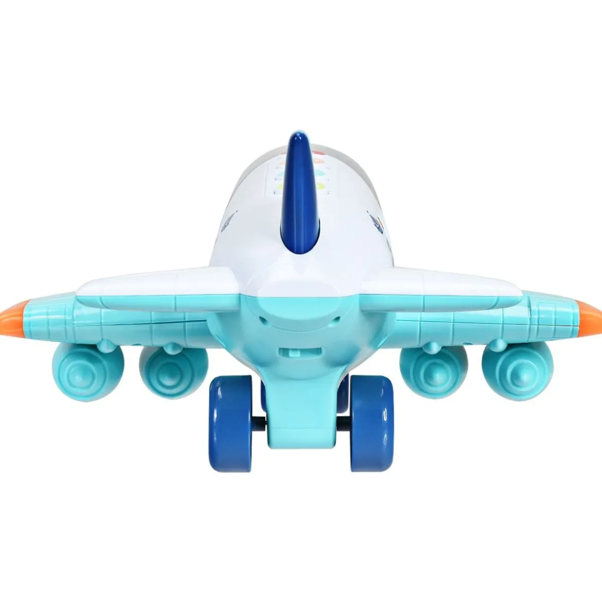 Kinder Flugzeug Passagierflugzeug Spiel-Flugzeug mit Licht und Musik Blau 31 x 36 x 16 cm