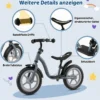 Kinderlaufrad mit Mehrfach Verstellbarem Sattel & Lenker für Kinder ab 3 Jahren Blau
