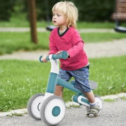 Kinder Laufrad mit Verstellbarer Sitzhöhe & Klappbarem Design Lauflernrad ab 1 Jahre Blau