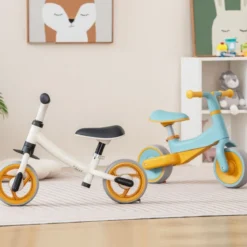 Kinder Laufrad ohne Pedal Höhenverstellbares Lauflernrad mit Begrenzter Lenkung & 2 Rädern Blau