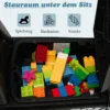 Kinder Polizei Rutschauto mit Stauraum unter dem Sitz & Megaphon & Warnlicht Kinderauto Schwarz