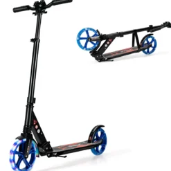 Kinder Roller klappbar mit Leuchten Scooter höhenverstellbar mit Tragegurt