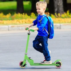 Kinder Roller Scooter mit LED-Räder & Klappbar Lenker Höhenverstellbar Tretroller Kinderroller