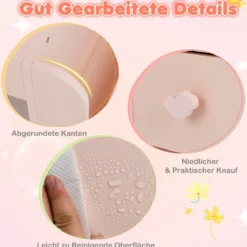 Kinder Schminktisch mit Beleuchtung Prinzessin Kinderschminktisch mit beleuchtetem Spiegel Frisiertisch Rosa