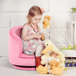 Kindersessel Kindercouch Kindersofa Drehsofa Kinder Minisofa Rosa