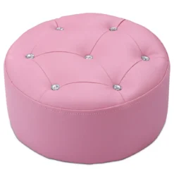 Kindersofa Kindersessel Kindercouch mit Ottomane Rosa 58 x 40,5 x 49 cm