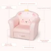 Kindersofa Kindersofa mit niedlichem Lamm-Muster Kinder Couch 51 x 37 x 43 cm Rosa