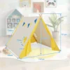 Kinder Spielzelt Dreieckiges Kinder- und Kleinkindzelt mit Holzrahmen 137 x 145 x 121 cm