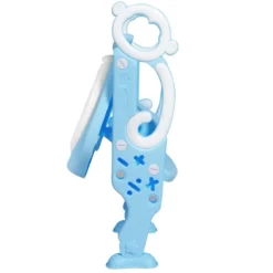 Kinder Toilettensitz faltbar Kinder Toilettentrainer Töpfchentrainer mit Leiter und Griffe Blau