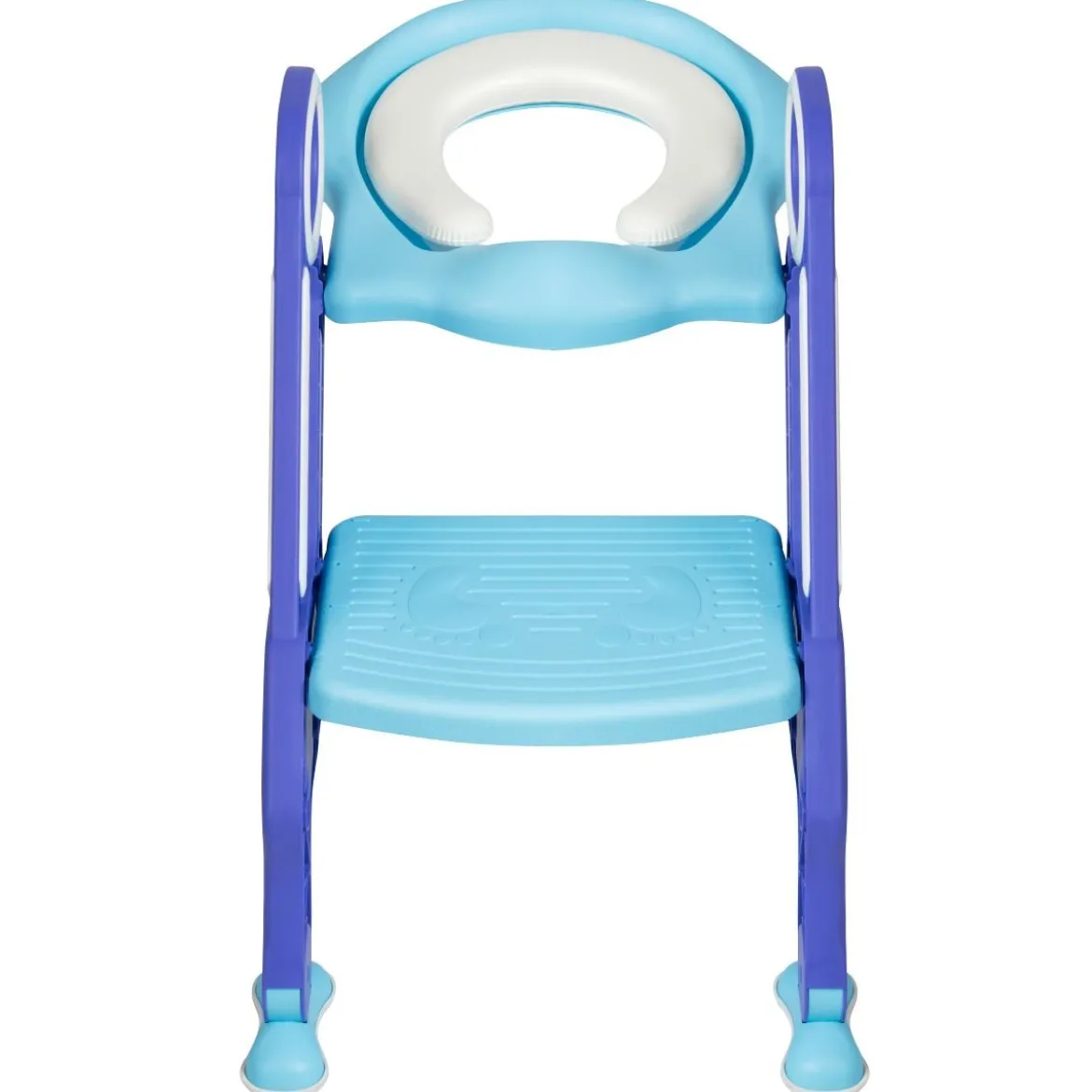 Kinder Toilettensitz höhenverstellbar Kindertoilette faltbar Toilettentrainer mit Leiter und Griffe Toilettentraining Lila und Blau