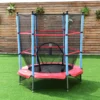 Kinder Trampolin 140 cm Gartentrampolin mit Sicherheitsnetz Sicherheitsrampolin