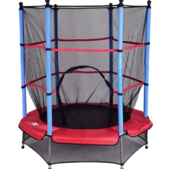 Kinder Trampolin 140 cm Gartentrampolin mit Sicherheitsnetz Sicherheitsrampolin