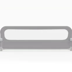 Klappbares Bettgitter für Kleinkinder verstellbares Baby-Bettgitter mit abnehmbarem Oxford-Stoffbezug Grau 178 cm x 36 cm x 60 cm