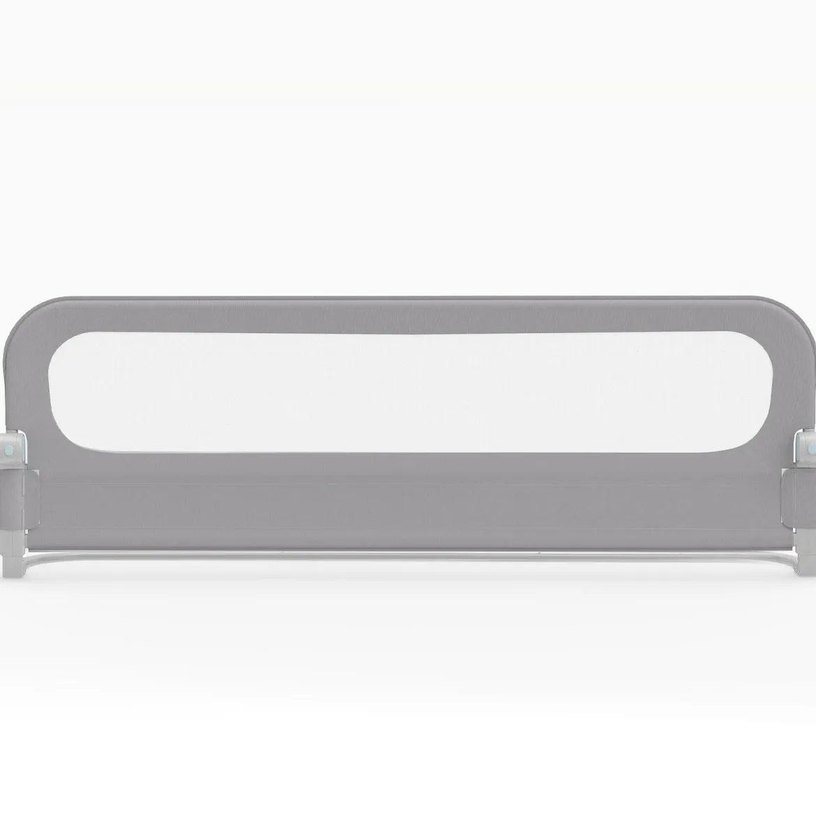 Klappbares Bettgitter für Kleinkinder verstellbares Baby-Bettgitter mit abnehmbarem Oxford-Stoffbezug Grau 178 cm x 36 cm x 60 cm