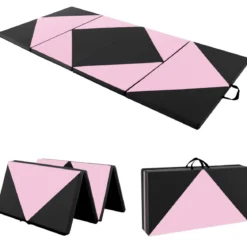 Klappbare Weichbodenmatte Tragbar Gymnastikmatte Yogamatte 240 x 117 x 5 cm
