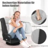 Klapp-Fußbodensessel Verstellbarer 6-Positionen-Bodenstuhl 61-87 x 55 x 75 cm Grau + Schwarz