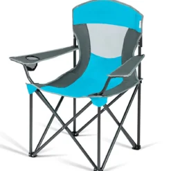 Klappstühle mit Sonnenschirm Outdoor-Stuhl mit Sonnendach 90 x 72 x 150 cm Blau