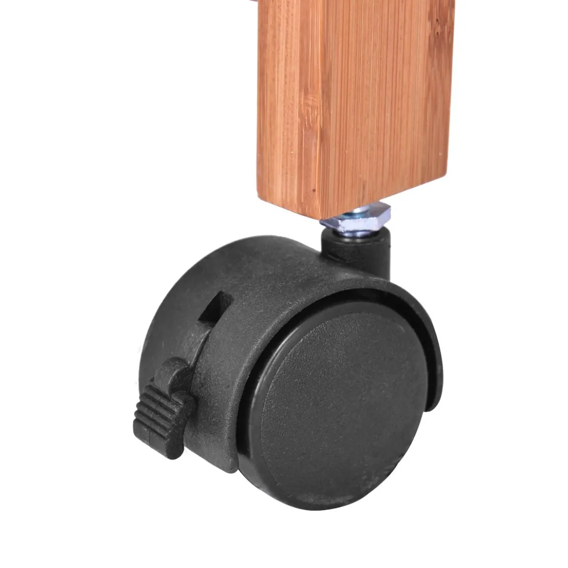 Kleiderständer Kleiderstange Kleiderwagen Rollgarderobe rollbar Bambus