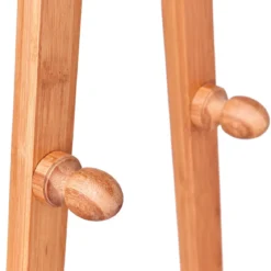 Kleiderständer Kleiderstange Kleiderwagen Rollgarderobe rollbar Bambus
