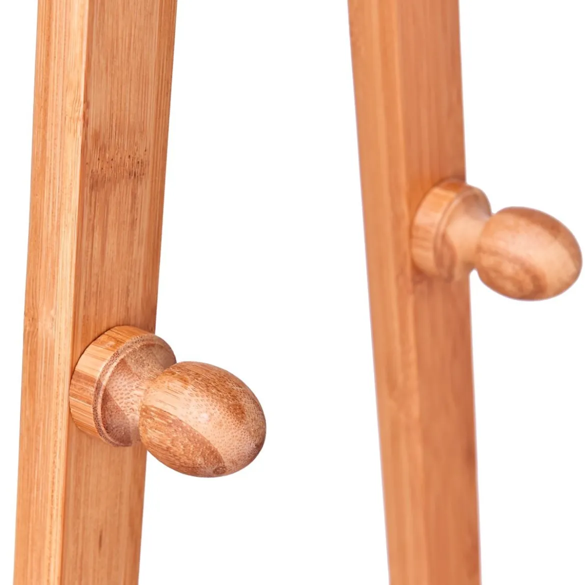 Kleiderständer Kleiderstange Kleiderwagen Rollgarderobe rollbar Bambus