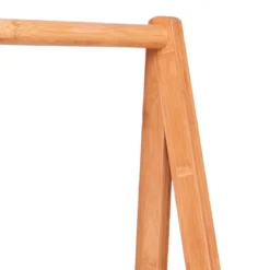 Kleiderständer Kleiderstange Kleiderwagen Rollgarderobe rollbar Bambus