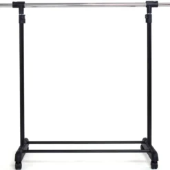 Kleiderständer Kleiderstange mit Ablage Rollgarderobe höhenverstellbar