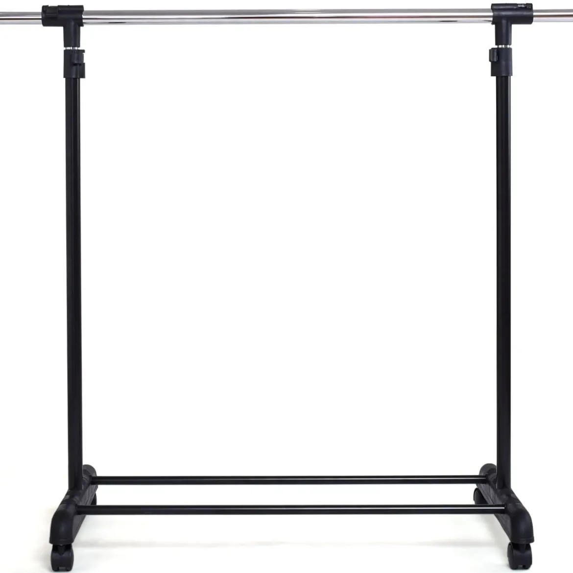 Kleiderständer Kleiderstange mit Ablage Rollgarderobe höhenverstellbar