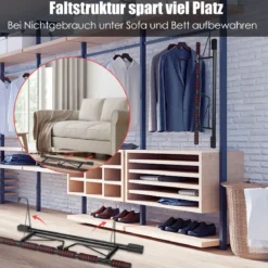 Klimmzugstange für den Türrahmen multifunktionale Klimmzugstange Reckstange fürs Krafttraining Türreck Schwarz