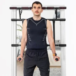 Klimmzugstange für den Türrahmen multifunktionale Klimmzugstange Reckstange fürs Krafttraining Türreck Schwarz