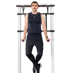 Klimmzugstange für den Türrahmen multifunktionale Klimmzugstange Reckstange fürs Krafttraining Türreck Schwarz