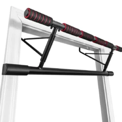 Klimmzugstange für Türrahmen klappbare Fitness-Klimmzugstange fürs Krafttraining beim Heimworkout Schwarz