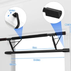 Klimmzugstange Türreck Fitness Hometrainer Pull-Up-Bar Schwarz 100,5 x 26,5 x 35cm