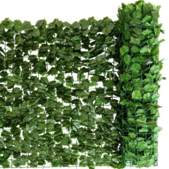 Künstliches Pflanzenwand Hecke Efeublättern Sichtschutz Heckenpflanze Outdoor & Indoor Gartenzaun 150 x 300cm