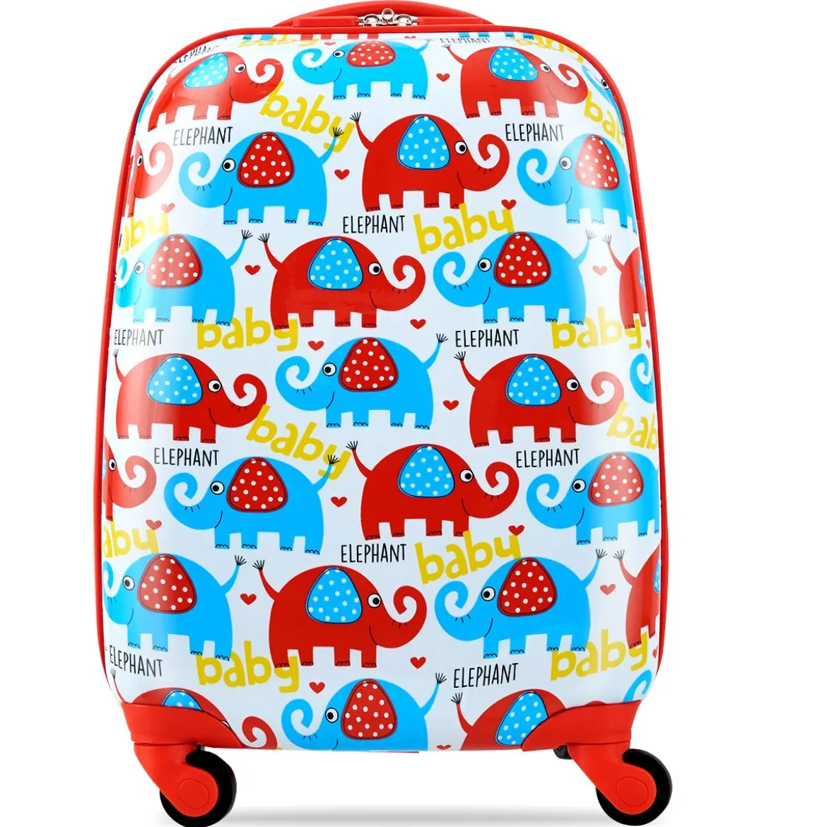 Kofferset 2 tlg Elefant 16'' Kinderkoffer + 12'' Rucksack Farbig