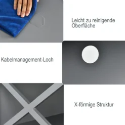 Kommode TV-Kommode für Fernseher 112 x 40 x 61 cm Grau
